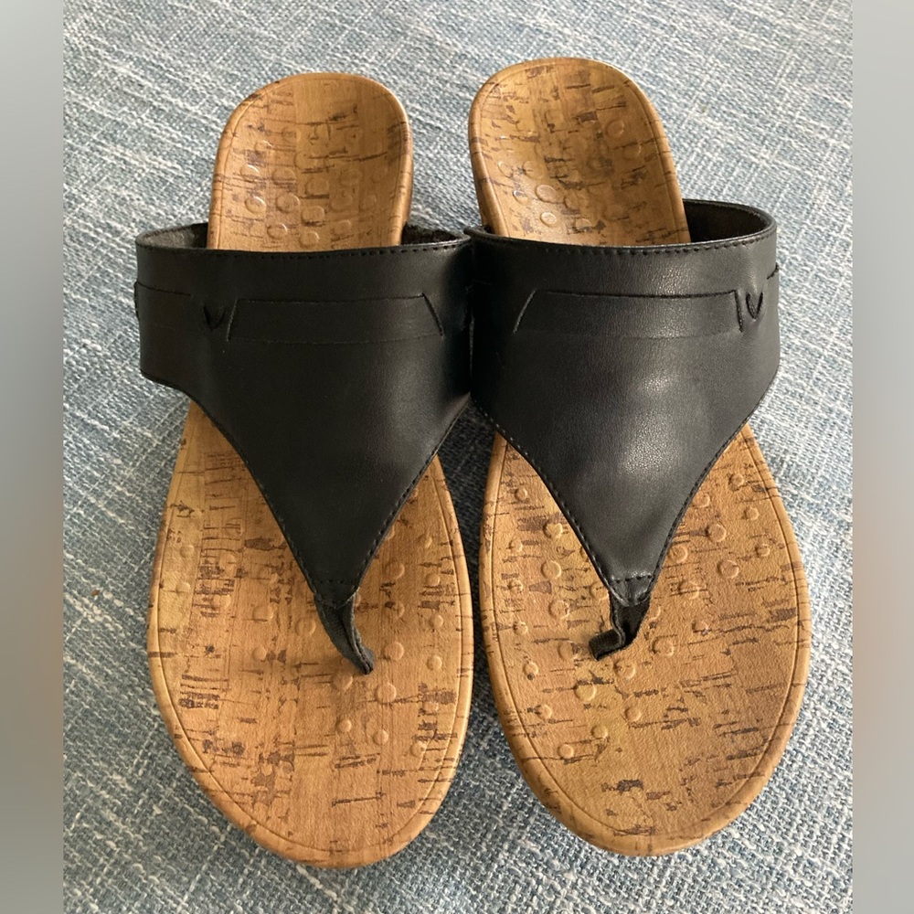 Vionic Cameron Platform Sandals, Size 9, Black - image 1